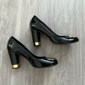 Tory Burch Black Gold maddie pump size 8M